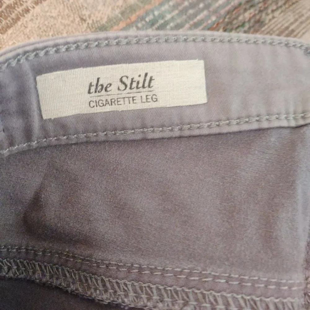 AG Gray The Stilt Cigarette Leg Denim Jeans 27